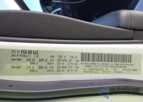 2019 Dodge Durango R/T Rwd from USA, damaged, VIN 1C4SDHCT0KC651051